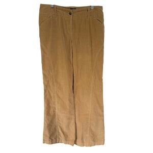 Y2K Tan Corduroy Low Rise Pants Fall Khaki Work Vintage Academia Preppy Size 8